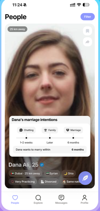 A Rabta profile with marriage plans